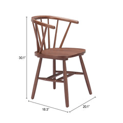 Stenger Walnut Dining Chair (Set of 2) - Ornate Home