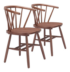 Stenger Walnut Dining Chair (Set of 2) - Ornate Home