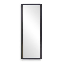 Stenton Black Tall Wooden Mirror - Ornate Home