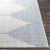 Stephan Blue & Cream Outdoor Rug - Ornate Home