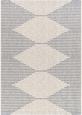 Stephan Blue & Cream Outdoor Rug - Ornate Home