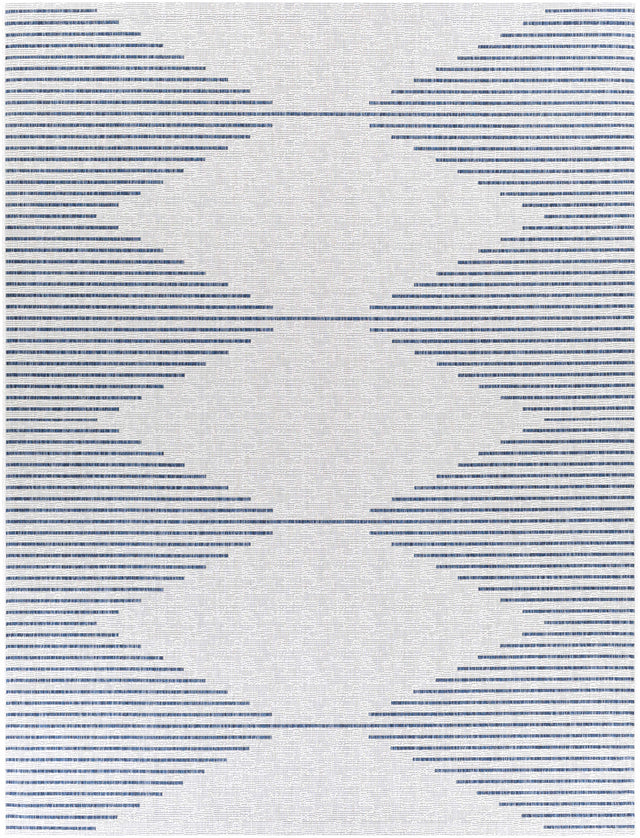 Stephan Blue & Cream Outdoor Rug - Ornate Home