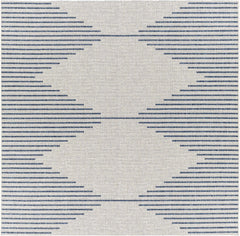 Stephan Blue & Cream Outdoor Rug - Ornate Home