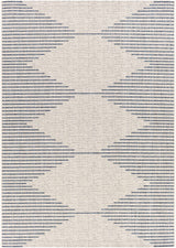 Stephan Blue & Cream Outdoor Rug - Ornate Home