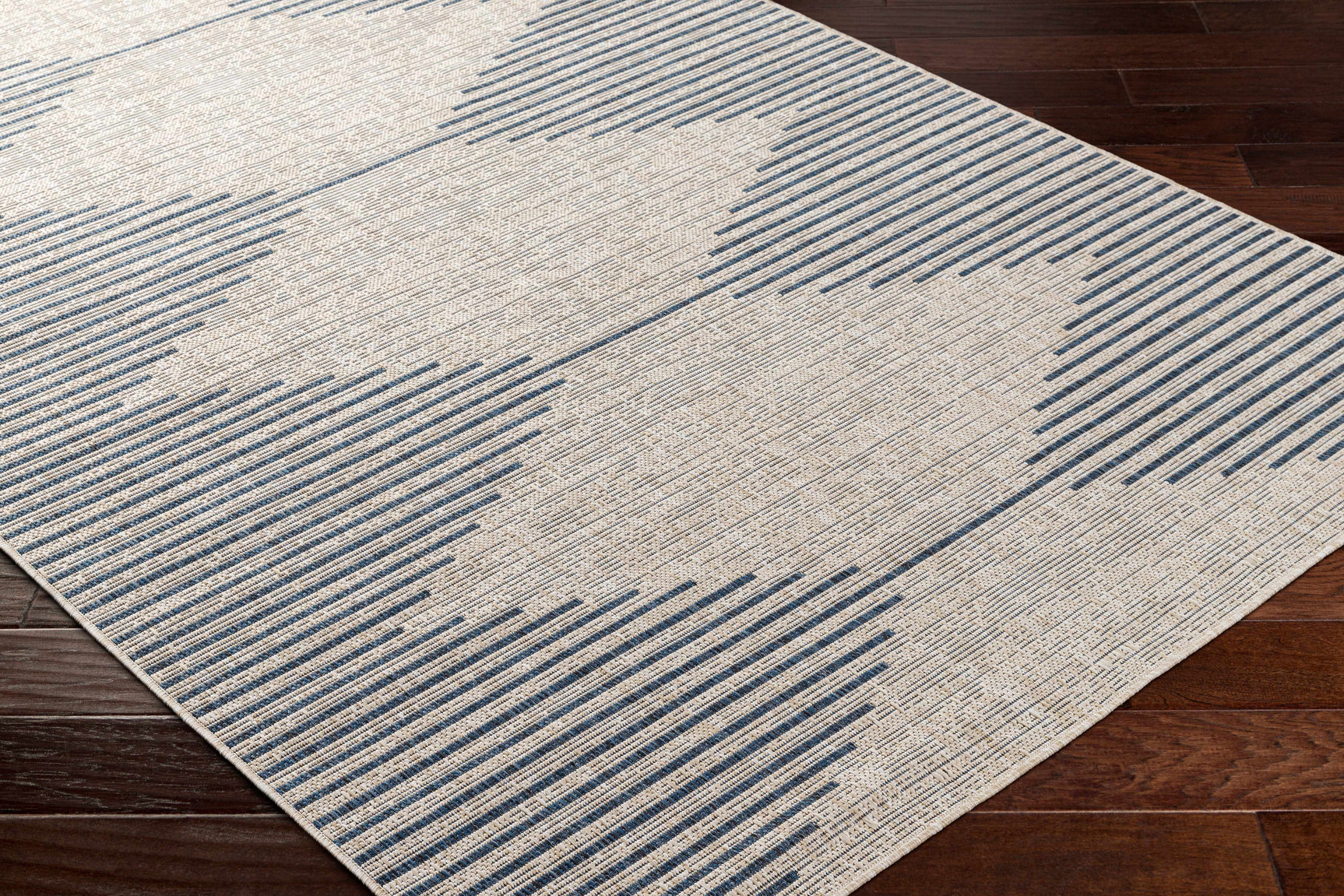 Stephan Blue & Gray Outdoor Rug - Ornate Home