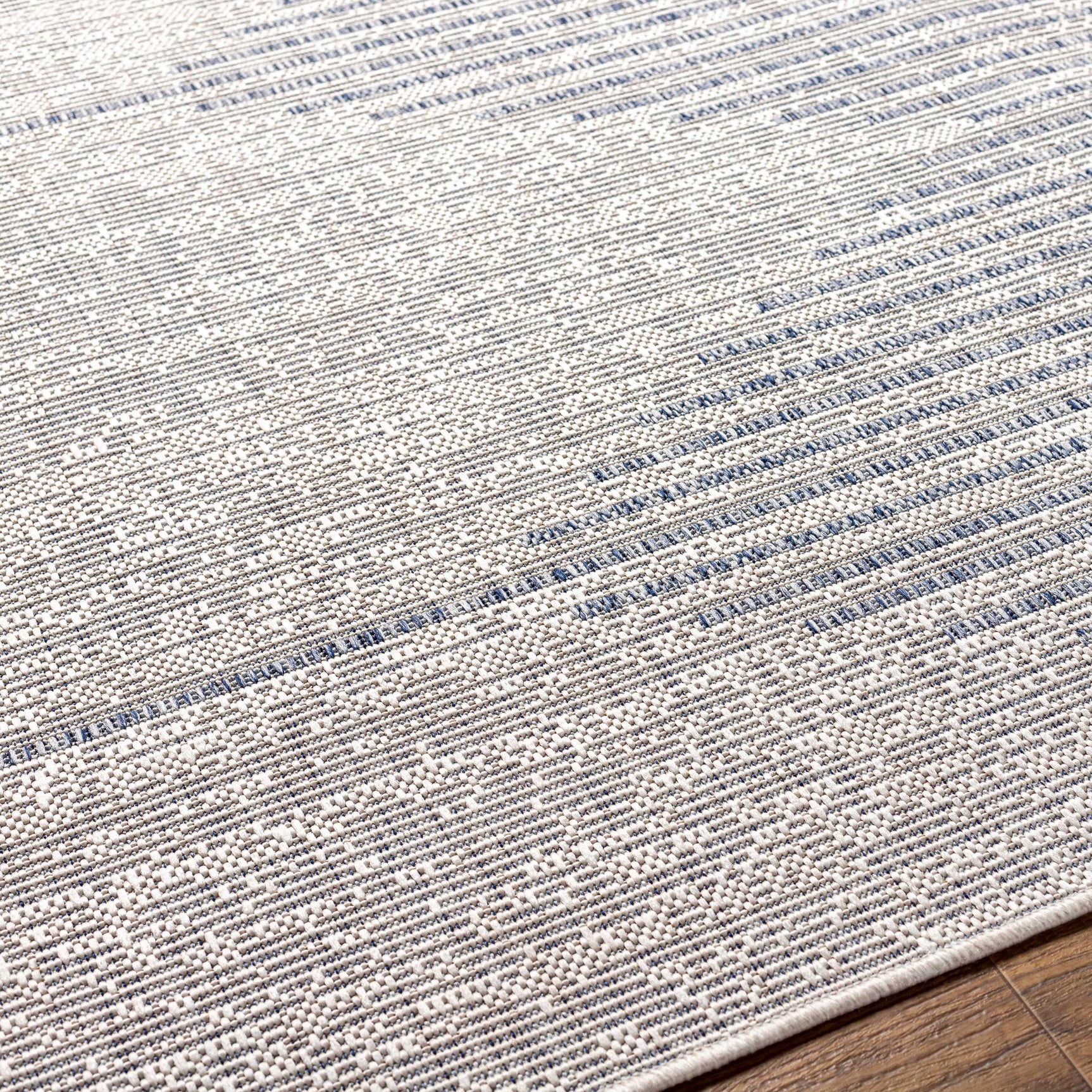 Stephan Gray & Blue Outdoor Rug - Ornate Home