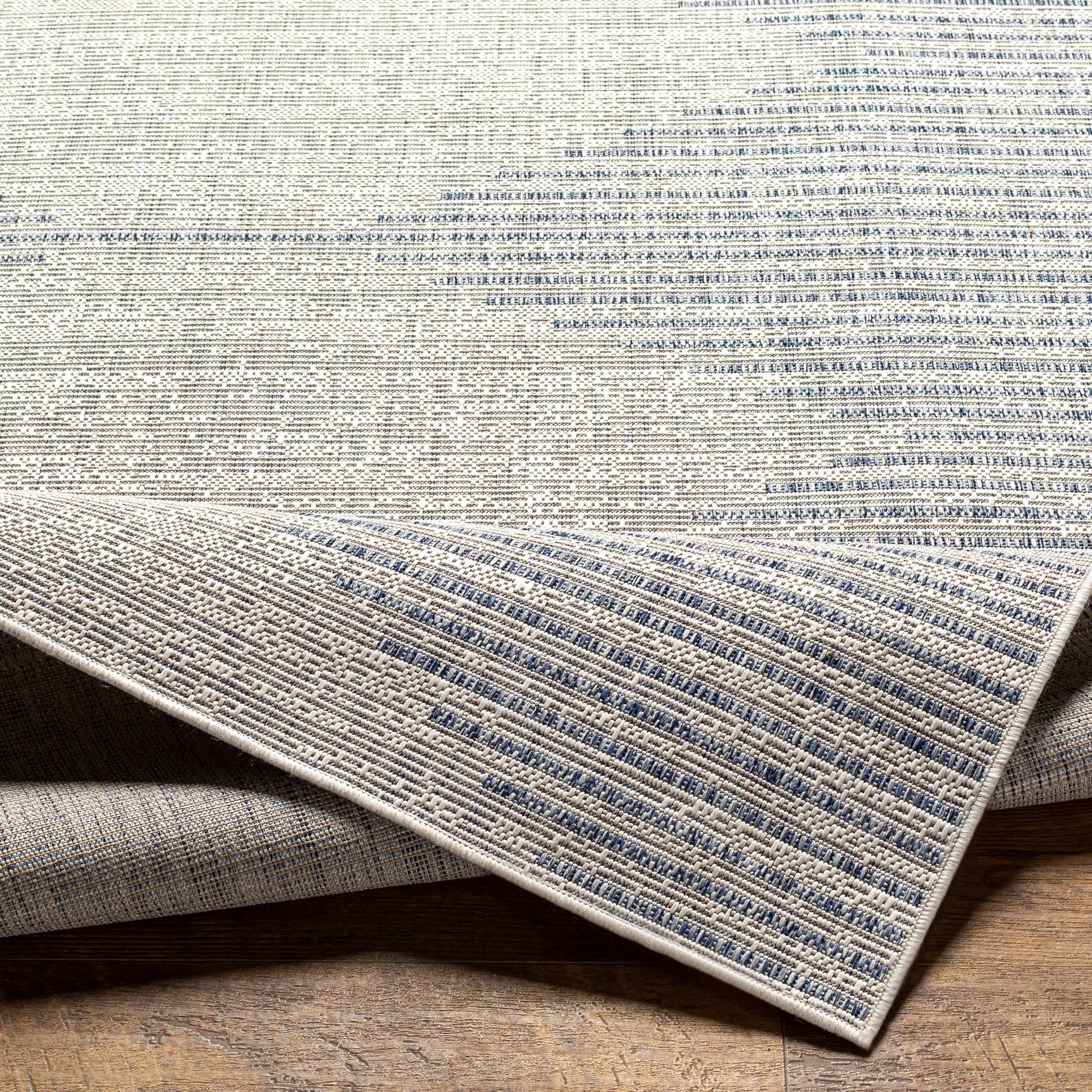 Stephan Gray & Blue Outdoor Rug - Ornate Home