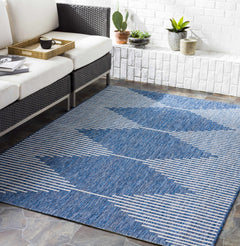 Stephan Navy Outdoor Rug - Ornate Home