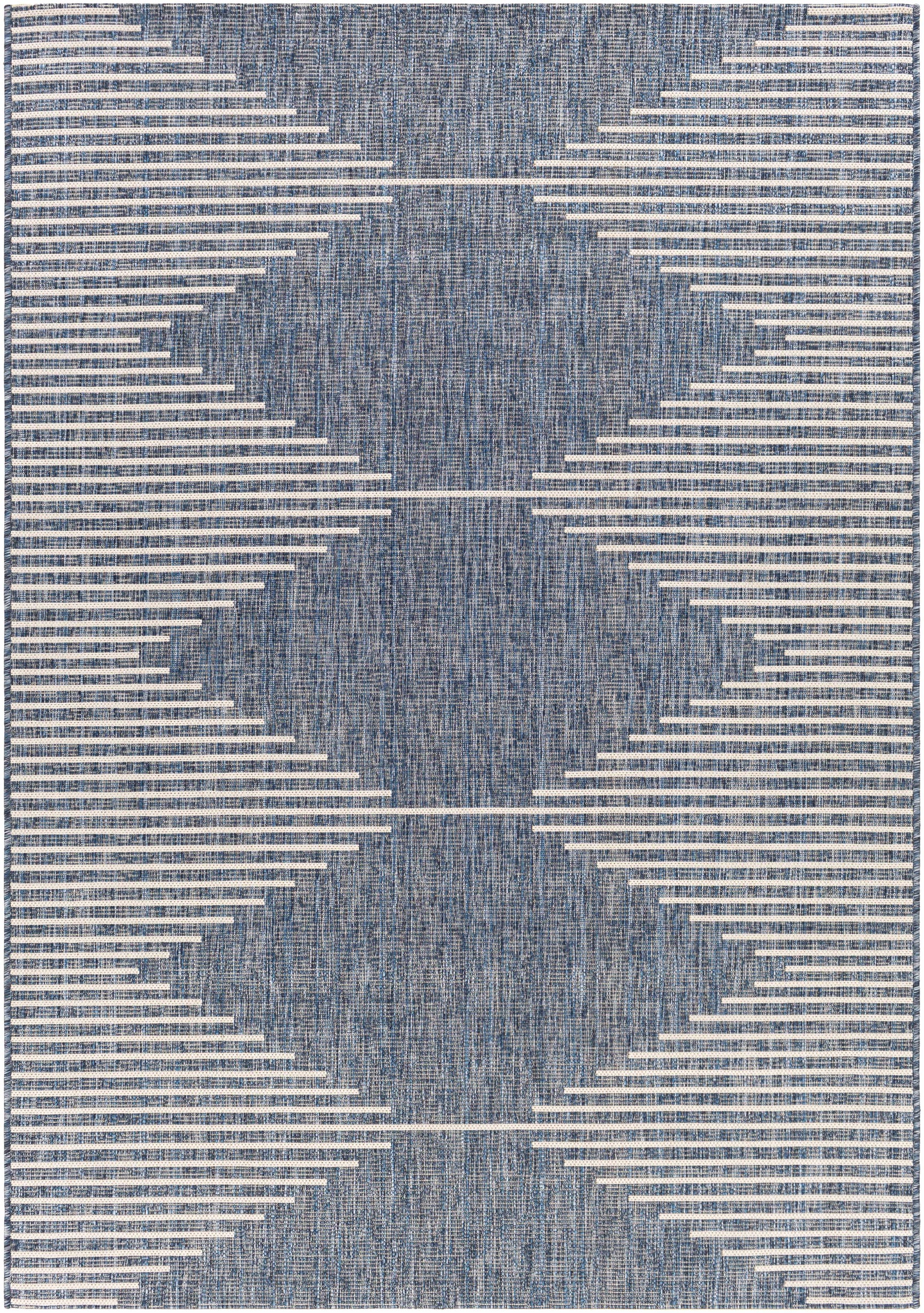 Stephan Navy Outdoor Rug - Ornate Home