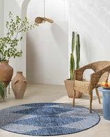 Stephan Navy Outdoor Rug - Ornate Home