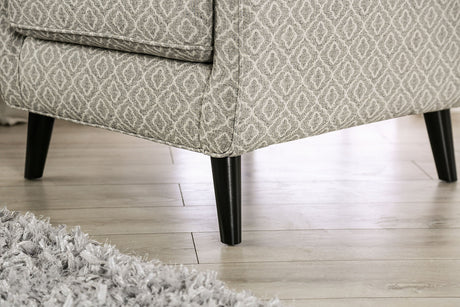 Stephney Gray/Gold Accent Chair - Ornate Home