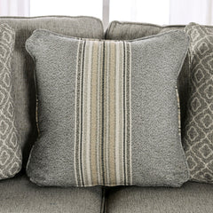 Stephney Gray/Gold Loveseat - Ornate Home