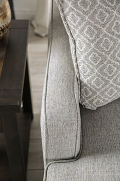 Stephney Gray/Gold Loveseat - Ornate Home