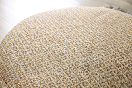 Stephney Gray/Gold Ottoman - Ornate Home