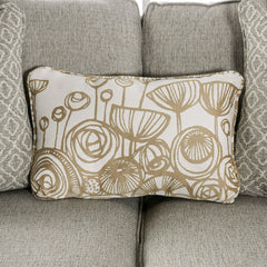 Stephney Gray/Gold Sofa & Loveseat - Ornate Home