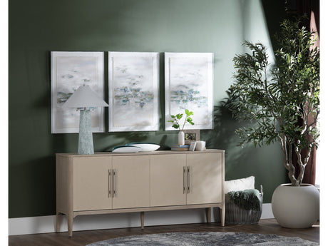 Sterling Beige Four-Door Sideboard - Ornate Home