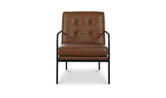 Sterling Brown Leather Accent Chair - Ornate Home