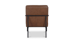 Sterling Brown Leather Accent Chair - Ornate Home