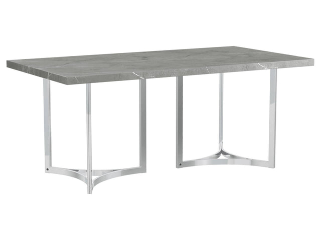Sterling Grey Faux Marble Dining Room Table - Ornate Home