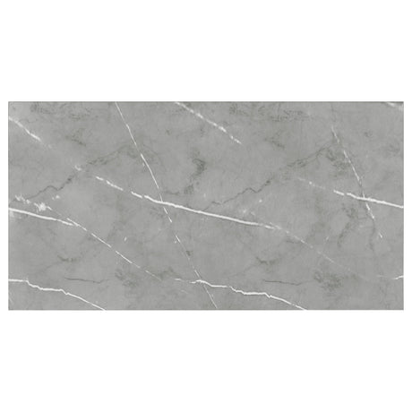 Sterling Grey Faux Marble Dining Room Table - Ornate Home