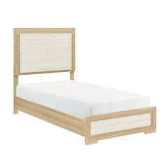 Sterling Natural/White 4-Piece Twin Bedroom Set - Ornate Home