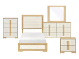Sterling Natural/White 5-Piece Twin Bedroom Set - Ornate Home
