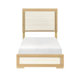 Sterling Natural/White 5-Piece Twin Bedroom Set - Ornate Home
