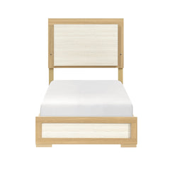 Sterling Natural/White 5-Piece Twin Bedroom Set - Ornate Home