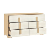 Sterling Natural/White 5-Piece Twin Bedroom Set - Ornate Home