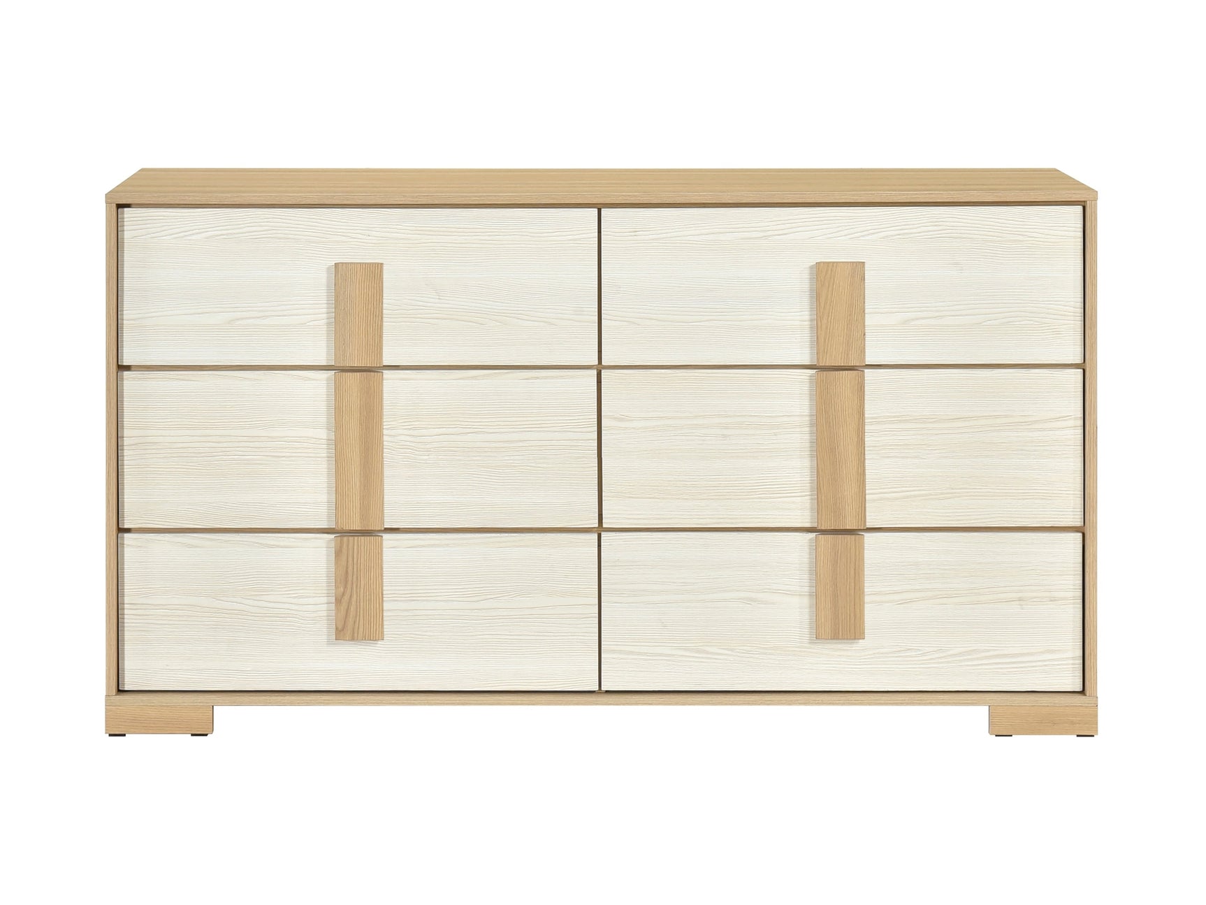 Sterling Natural / White Dresser - Ornate Home