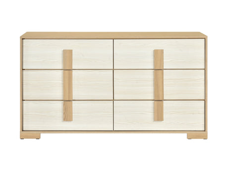 Sterling Natural / White Dresser - Ornate Home