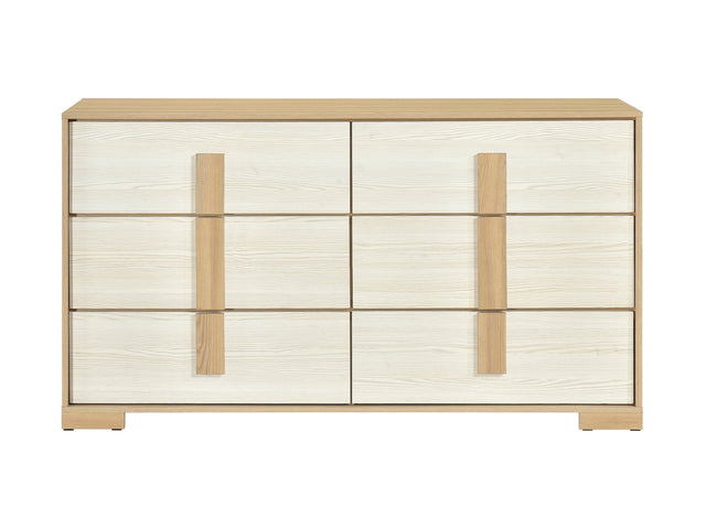 Sterling Natural / White Dresser - Ornate Home