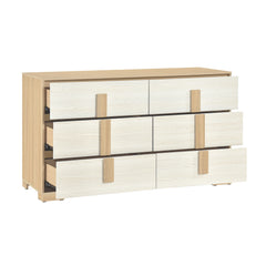 Sterling Natural / White Dresser - Ornate Home