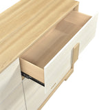Sterling Natural / White Dresser - Ornate Home