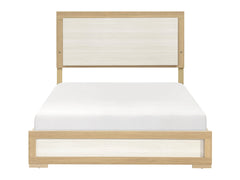 Sterling Natural / White Eastern King Bed - Ornate Home