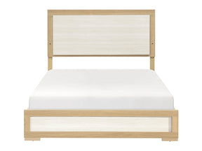 Sterling Natural / White Eastern King Bed - Ornate Home