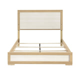 Sterling Natural / White Eastern King Bed - Ornate Home