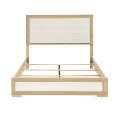 Sterling Natural / White Eastern King Bed - Ornate Home