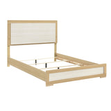 Sterling Natural / White Eastern King Bed - Ornate Home