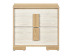 Sterling Natural / White Nightstand - Ornate Home