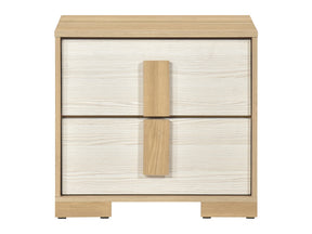 Sterling Natural / White Nightstand - Ornate Home