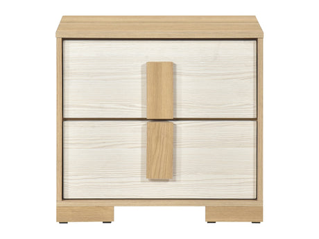 Sterling Natural / White Nightstand - Ornate Home