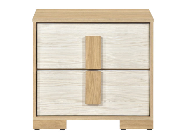 Sterling Natural / White Nightstand - Ornate Home