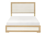 Sterling Natural / White Queen Bed - Ornate Home