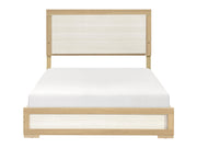 Sterling Natural / White Queen Bed - Ornate Home