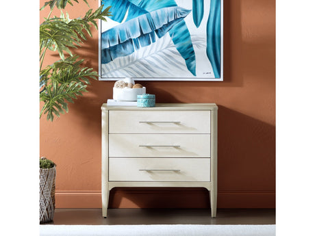 Sterling Tan/Cream Three-Drawer Chest - Ornate Home