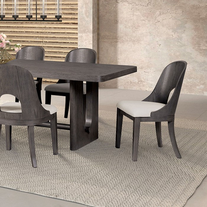 Sterling West Ash Gray 7 Piece Dining Set - Ornate Home