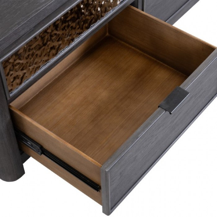 Sterling West Ash Gray Chairside Table - Ornate Home