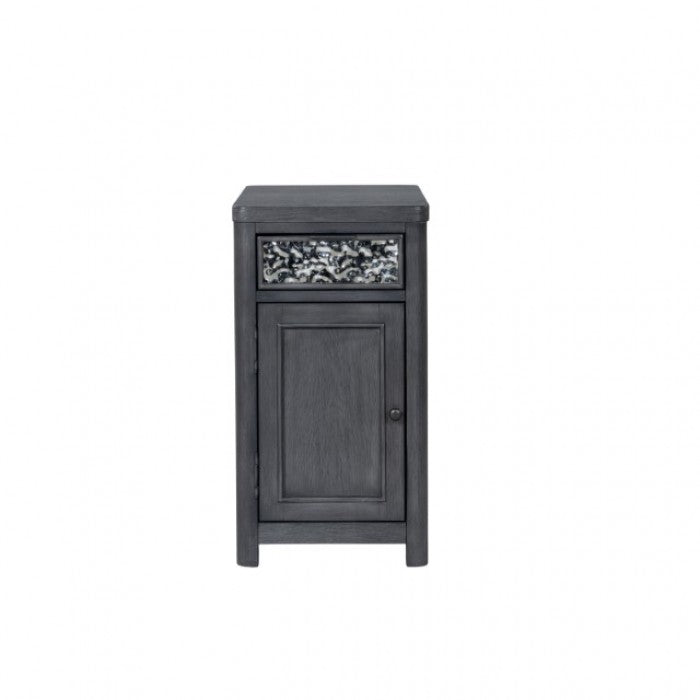 Sterling West Ash Gray Chairside Table - Ornate Home