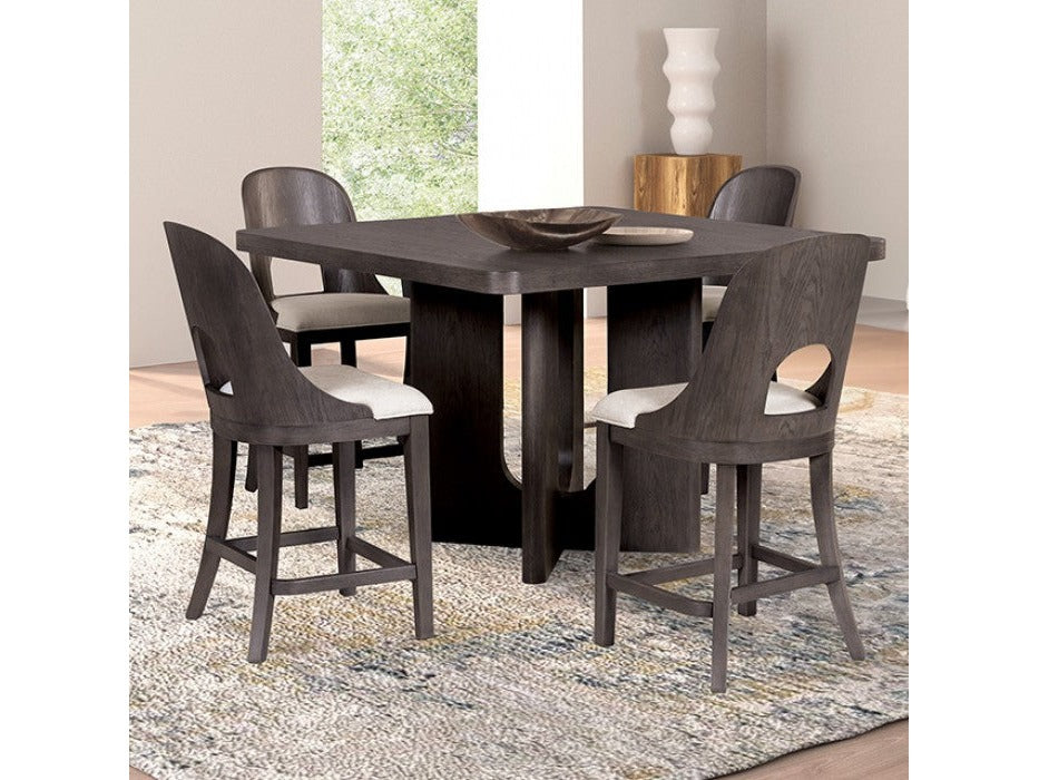 Sterling West Ash Gray Counter Height 7 Piece Dining Set - Ornate Home